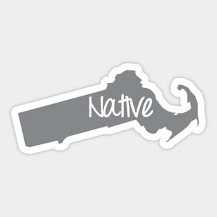 Massachusetts Native Pride MA Boston Sticker